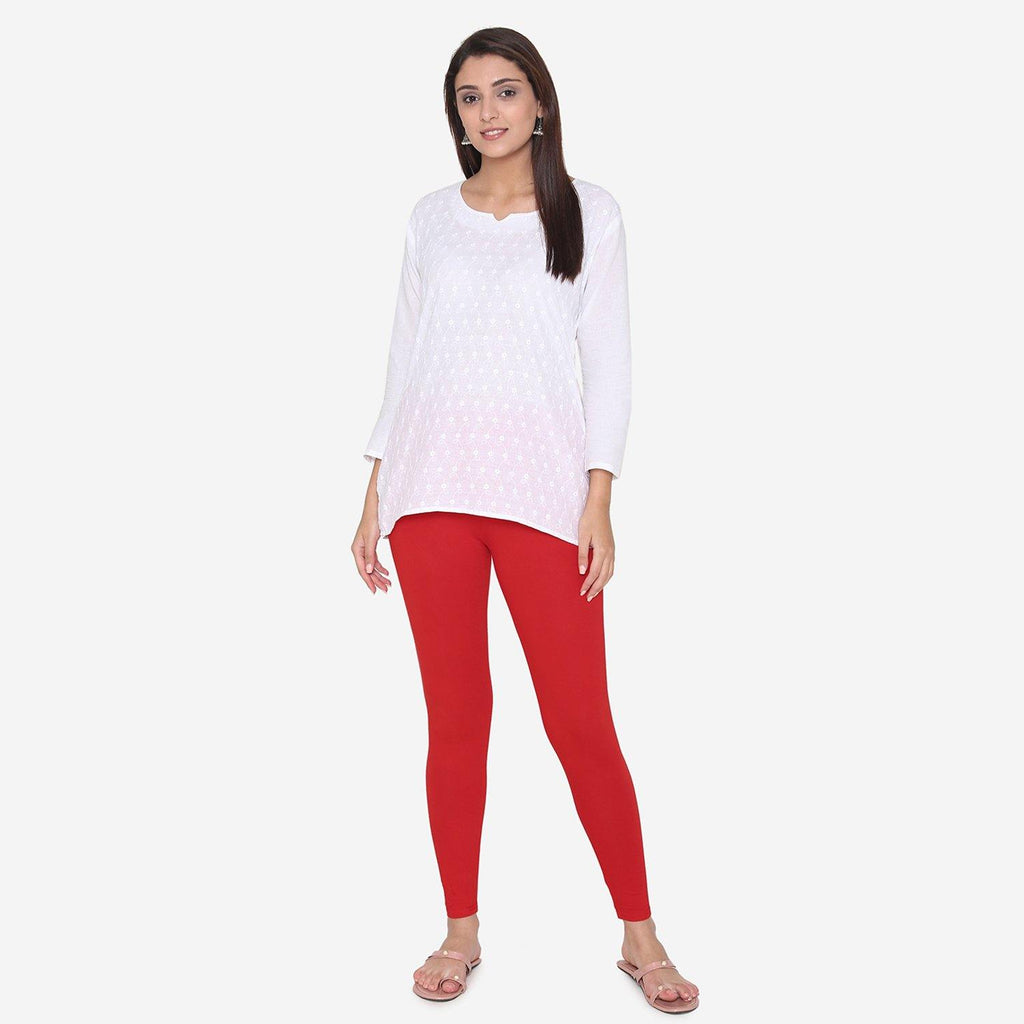 Buy online Black Solid Ankle Length Legging from Capris & Leggings for  Women by De Moza for ₹339 at 38% off | 2024 Limeroad.com